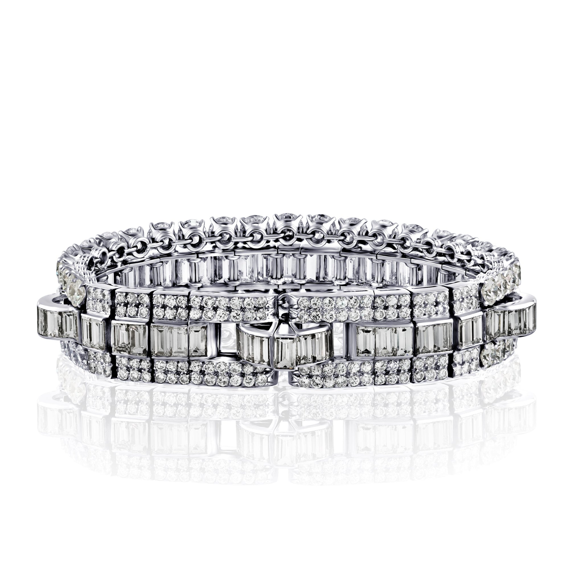 American Diamond Bangle Bracelet for College and Office - Heer Crystal  Bracelet by Blingvine